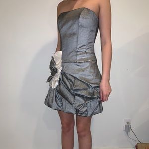 Gray Jessica McClintock strapless dress-never worn